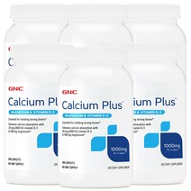 GNC [6개 SET] 칼슘 플러스 1000 마그네슘 비타민 D3 180정 (캐플렛) Calcium Plus with Magnesium & Vitamin 180caplets, 1개