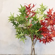 메이플 단풍나무가지 조화(2color), 레드