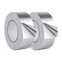 lichamp hvac 테이프 2팩 알루미늄 호일 테이프 덕트 공사용 금속 절연 테이프 ac 에어컨 밀봉 2인치 x 70야드 a202sl
