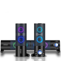 인켈 PC사운드바 PC방 데스크탑 스피커 RGB