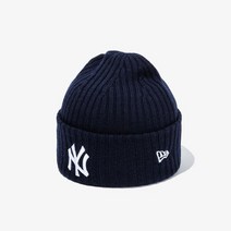 뉴에라 비니 키즈 MLB 니트 립 뉴욕 양키스 커프비니 네이비 12881660
