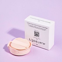 로더27 다크닝 없는 커버력 지속력 자외선차단에 좋은 초밀착 바닐라 베이지 루미너스 비주얼 톤업 쿠션 파운데이션 리필용 15ml SPF50+ PA+++, 21호