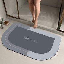 다스몰 빨아쓰는 규조토 발매트 대형 욕실 화장실 발매트, 그레이