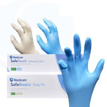 메디컴 니트릴 라텍스 장갑 요리용 병원용 수술용 작업용, 미니(XS), 1개
