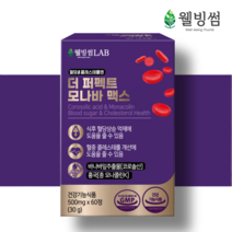 더 퍼펙트 모나바 맥스 모나콜린K 바나바리프 바나나잎추출물 BNB 혈당 콜레스테롤 영양제, 1박스(60정)