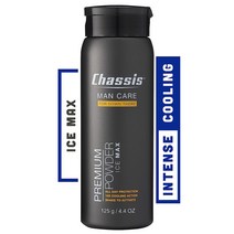 Chassis Premium Ice Max Talc-Free Body Powder for Men | All-New w/Max Cooling Sensation null, 1