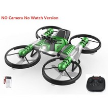 와이파이 FPV uav 항공기 오토바이 2 in 1 변형 드론 4K HD 카메라 3D 플립 원 키 리턴 헤드리스 모드 RC 쿼드로콥터, Green Control 1B