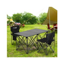 케인 2인용 캠핑 롤테이블 의자세트 접이식 야외식탁