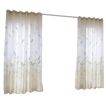 창 커튼 리드 우드 그레인 인쇄 세미 정전 드레이프 보호 거실 침실