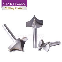 철근절단기 pvc 철판 케이블 전선 타일 파이프 Startnow 5PCS 지적 된 라우터 비트 유기 보드에 대 한 밀링, 01 5 PCS_01 6x12