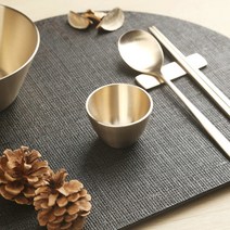 [순수담] 명인 명장 전통 방짜유기 매화 술잔 1P, 상세 설명 참조