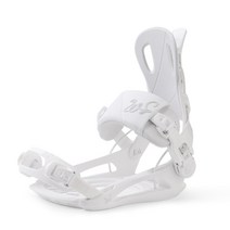 WS 스노우보드스텝온 바인딩부츠 스트랩 데크 신발 보드바인딩, 흰색