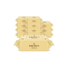 브라운 프리미엄 저자극 엠보싱 아기물티슈 휴대용 캡형, 27팩, 20매