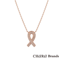 샤라브랜즈 다이아 목걸이 리본