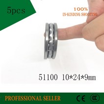 스러스트 베어링 풀러 볼 51100 10x24x9mm 축 평면 8100 10 24 9mm 5 개, 단일옵션
