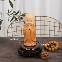 금불상 Kawaii 불교 승려 DIY 미니어처 분재 인형 부처님 동상 요정 자동차 장식품 명상 홈 정원, 07 Small 7