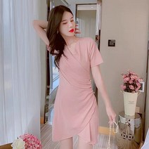 에프디 무릎 너머 롱스커트 프렌치 긴팔 원피스