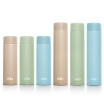 브랜드없음 (1+1)클리나 보온보냉 스텐 포켓 미니 텀블러 200ml, 01.포켓 미니 200ml/블루 1+1