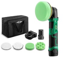 광택기 폴리싱 Cordless Mini Polisher Car Polishing Machine 3000rpm 12V Electric Adjustment Speed Det, 01 1 battery set