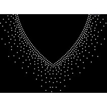 저스트씨 핫 픽스 라인스톤 모조 다이아몬드 모티브 디자인 전송 넥라인 장식 아이언 로트 당 2 개, [10] 오렌지