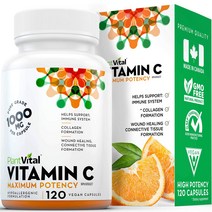 캐나다 비타민 C 보충제 베스트 셀러 Top, 17.플랜트바이탈 비타민C 1000mg 120vc
