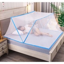 원터치 접이식 모기장 / 모기장텐트 캐노피모기장 폴더모기장 방모기장 침대모기장 캠핑모기장 차박모기장, 원터치 접이식모기장(소형)