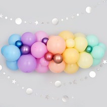 클라우드 벌룬 가랜드 만들기 세트 (오가닉 벌룬 가랜드) [마카롱혼합], 단품