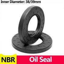 NBR 프레임 워크 오일 씰 TC 니트릴 고무 커버 더블 립 스프링 베어링 샤프트 ID * OD THK 38/39mm, 한개옵션1, 91 38x80x12(1pcs)