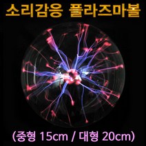 문성과학 소리감응 플라즈마볼 중형 6인치(약15cm), 1개