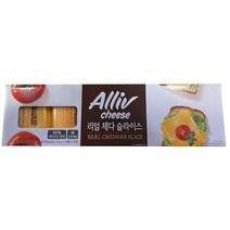 ALLIV 리얼체다 슬라이스 2.25KG (125매) 대용량 맛나는 치즈, 아이스박스+팩