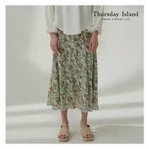 써스데이아일랜드 [Thursday Island] 여성 플라워 프린트 머메이드 스커트(T212MSK135W) 421839