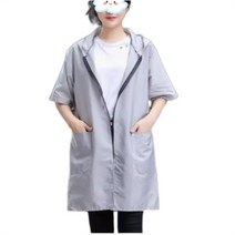 비옷 반팔 레인코트 우의 우비 여성 남성 자켓