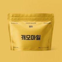 뻥차 캐모마일 허브티 생분해성 삼각티백 긴끈 카페인없는 커피대신차, 100개입, 1.2g