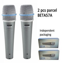 마이크 beta57a 고품질 스네어 톰 드럼 마이크로 프로페셔널 슈퍼 카디오이드 다이나믹 기기 베타 shure용 유선 마이크, CHINA_2 pcs