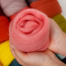 스튜디오분트66수 메리노양모 양모펠트용 100컬러, 05 플레쉬