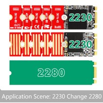 M2 M2PLUS NGFF NVME 확장 전송 2230 2242 2280 항공기 변경 긴 크기 U.2 M3 SSD, 한개옵션0