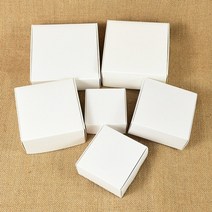 선물 포장 박스 6pcs 크래프트 종이 상자 마블 스타일 diy 수제 사탕 초콜릿 생일 파티 웨딩 장식 크리스마스, 9.5x9.5x3cm, 흰색 공백