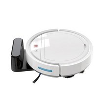 로봇 진공 청소기 자동 충전 앱 와이파이 제어 2500Pa 흡입 U 모양 계획 저소음 2500mAH 안티 드롭 원 클릭 시작, [02] EU, [01] Sweeper white