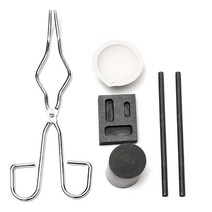 보석 세공 야스리 공구 도구 수공구 연마 금속 조각 반지 금 은 줄 측정 6pcs 흑연 도가니 세트 금 잉곳 금형 세트 고순도 흑연 도가니를 포함한 보석 디자인 수리 도구, 없음