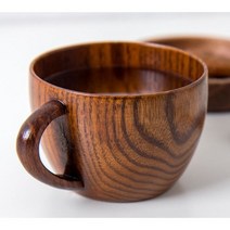 우드머그컵 대추나무 옻칠 원목 우드 머그컵 캠핑 감성 우드머그 나무컵