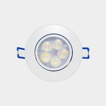 키고조명 더쎈 3인치 LED 화이트 매입등 5W 다운라이트 전구색