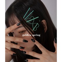 Vivid [2+2] 하이틴 키치 비비드 미니 하트실핀 옆머리 고정 삔