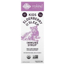 Garden of Life 마이카인드 스 엘더베리 개선 시럽 베드타임 허브 함유 아연 비타민C 116ml 3.92fl oz