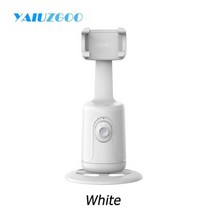 스마트 360 ° 회전 짐벌 안정기 스마트폰용 데스크톱 후속 추적 틱톡 라이브 비디오 사진 셀카용, 02 White No Box