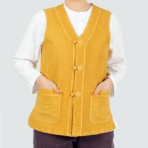 다흰 2853여성 춘추 잔골 이중지 조끼 생활한복 개량한복