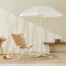 엠플러스캠프 카프리 베이직 파라솔 (거치대 별도 구매), 오프화이트