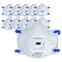 3M 1급 방진 마스크 분진 미스트 8922 10개입, 24개