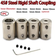 모터 리지드 샤프트 커플링 하드웨어 기계식 변속기 다중 사양 커넥터 슬리브 고정 디자인, 02 6mm 6mm