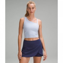 룰루레몬 에버럭스 애시메트리컬 테니스 탱크 상의 - 블루 리넨 티셔츠 탱크탑 334959