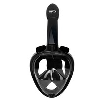 인피아 풀페이스 스노쿨링마스크, 블랙